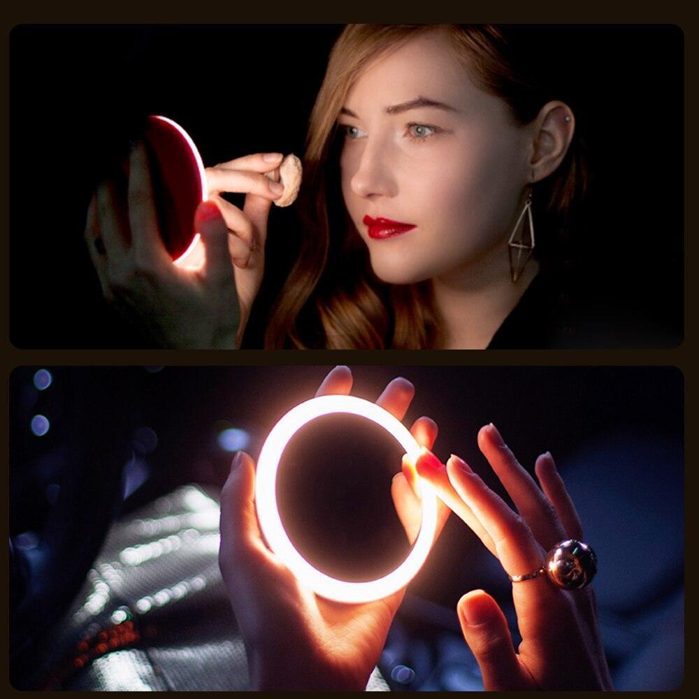 Rechargeable LED Handheld Makeup Mirror